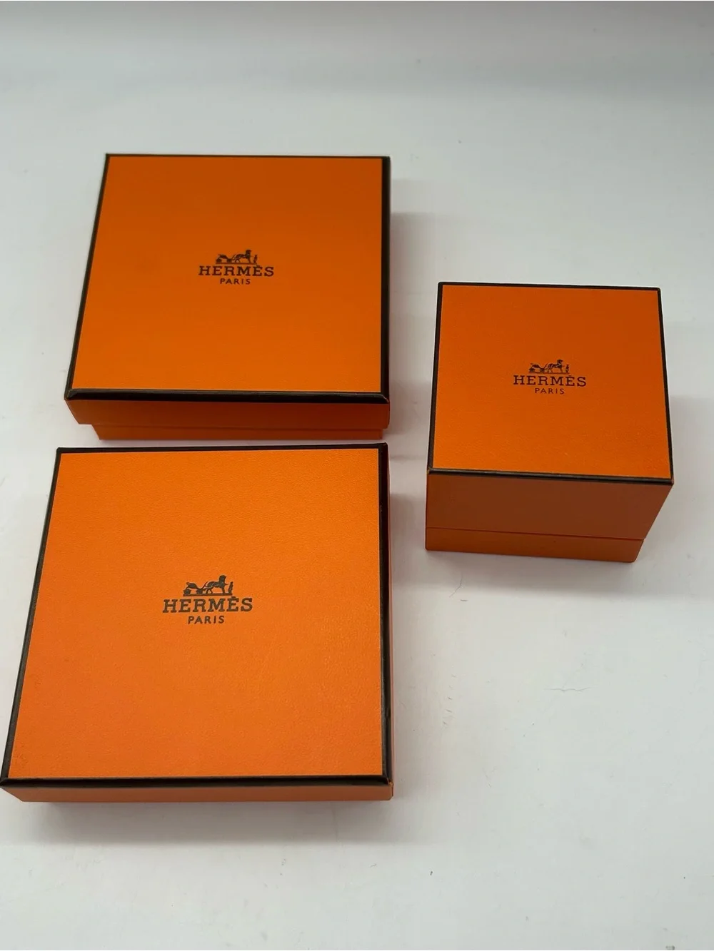 Hermes Lot 1 Bag 3 Boxes Ring Bracelet